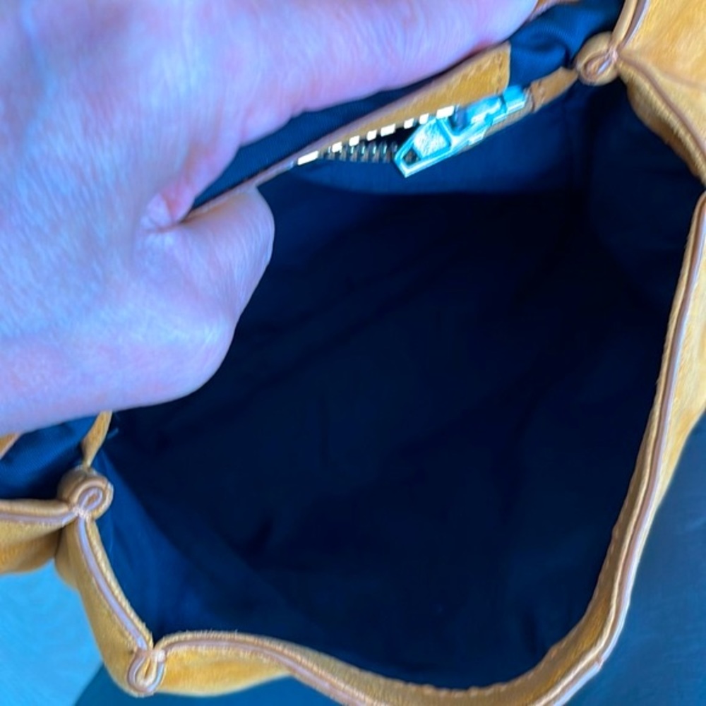 Alexander Wang Mustard Suede Cross Body Bag - Picture 6 of 7